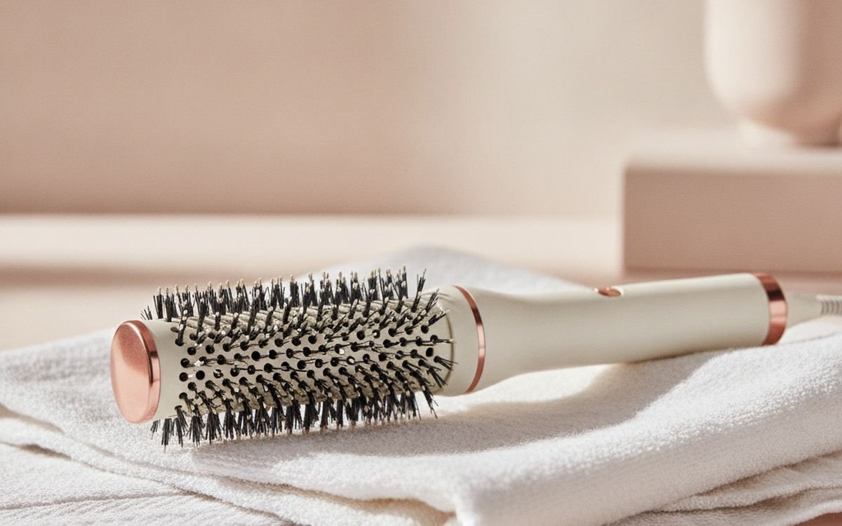 A hot air styling brush