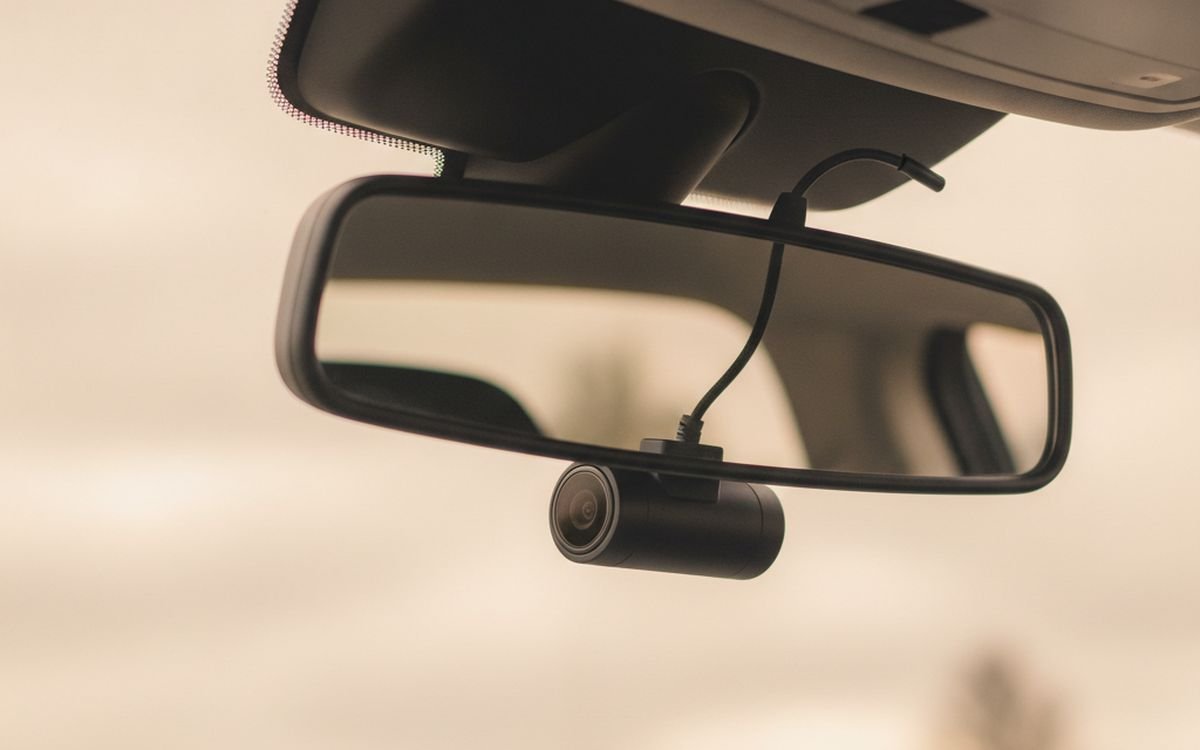 A dashcam with a parking mode