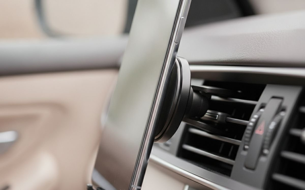 A magnetic or vent phone mount