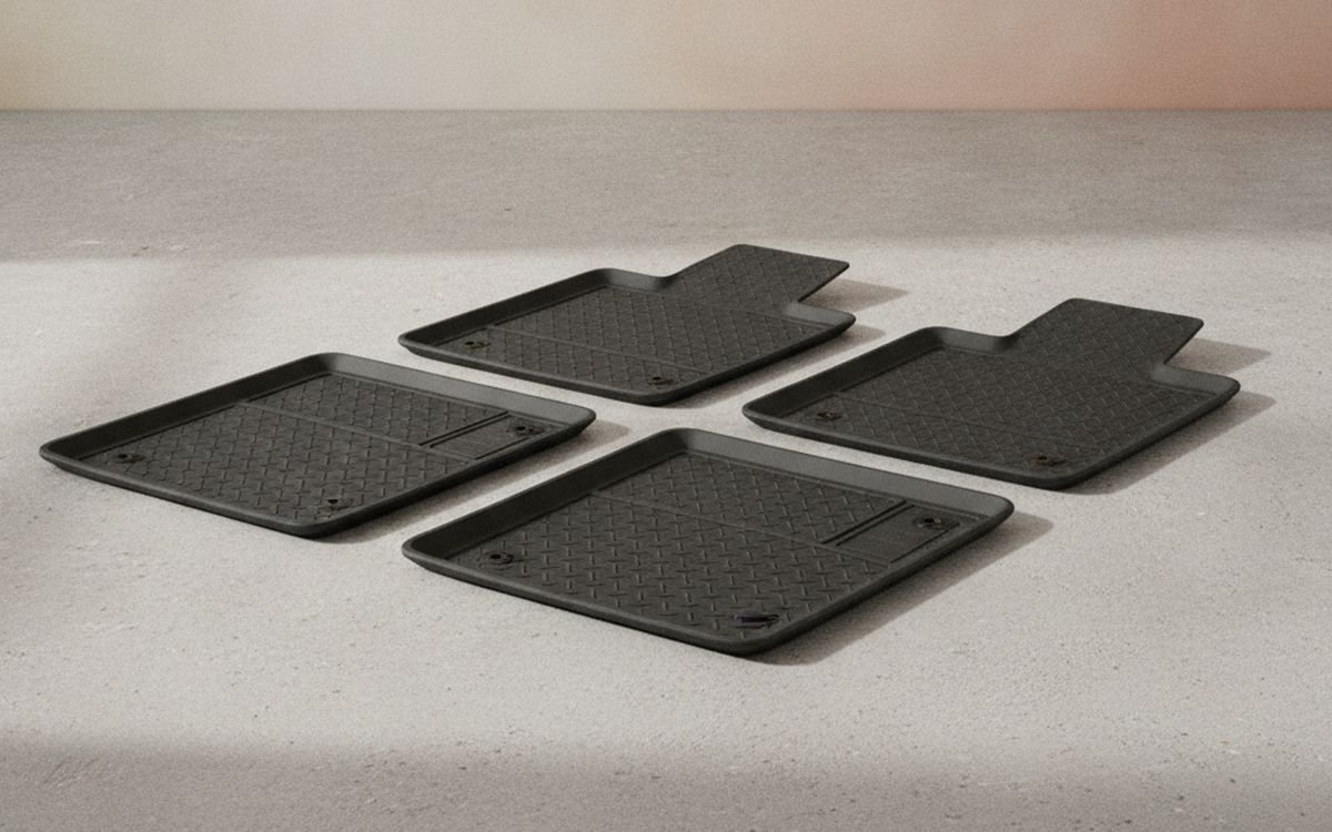 All-weather rubber floor mats