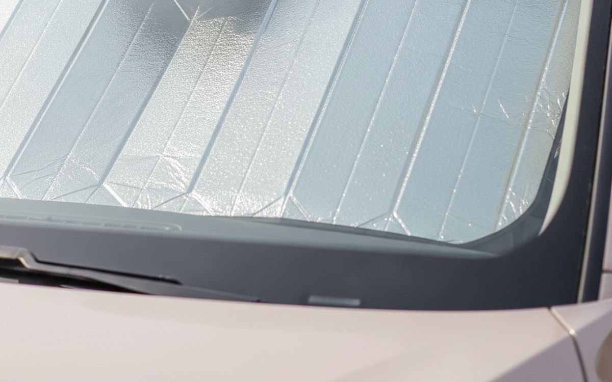 A sunshade for the windscreen