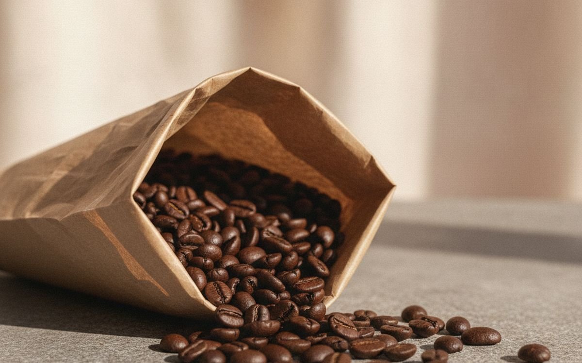 Fresh whole beans with a roast date