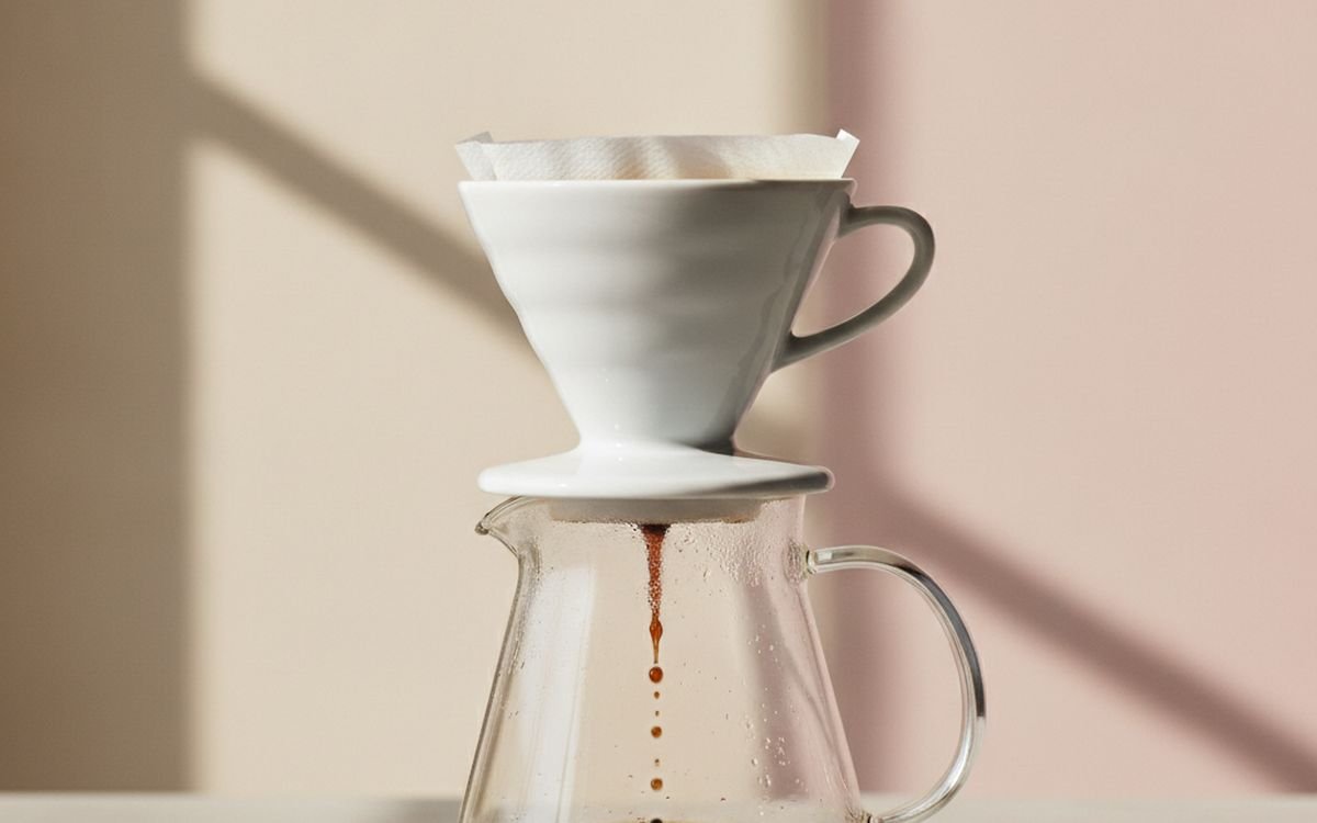 Hario V60 dripper and server