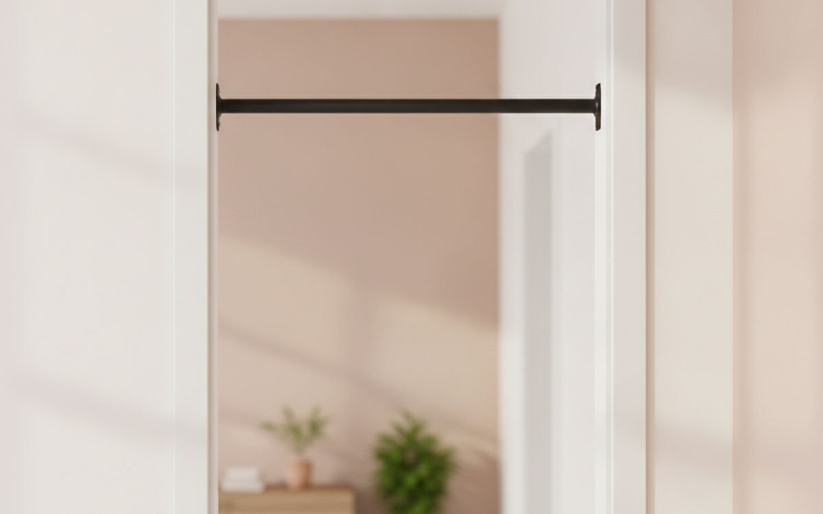 A doorway pull-up bar
