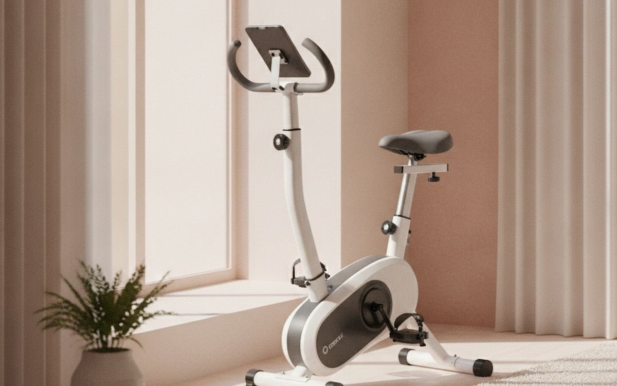 A folding exercise bike or rowing machine