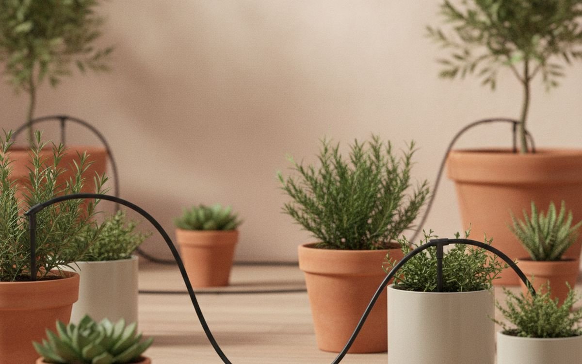 A drip irrigation kit with a timer