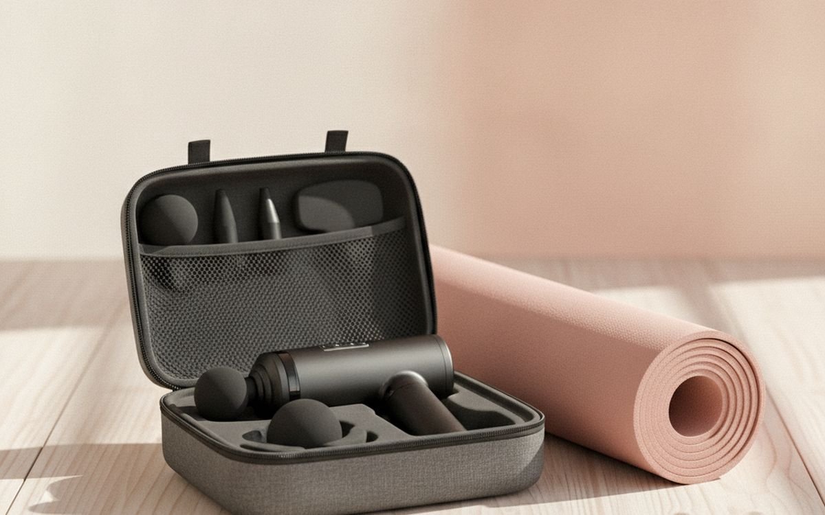 A percussive massage gun