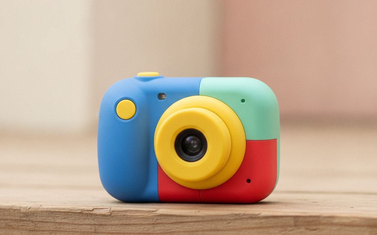 A kids' camera or an old phone with the SIM removed