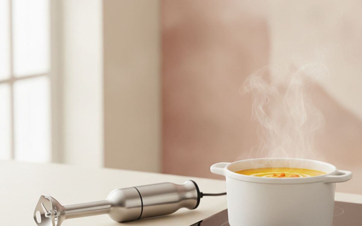 Immersion blender with whisk attachment