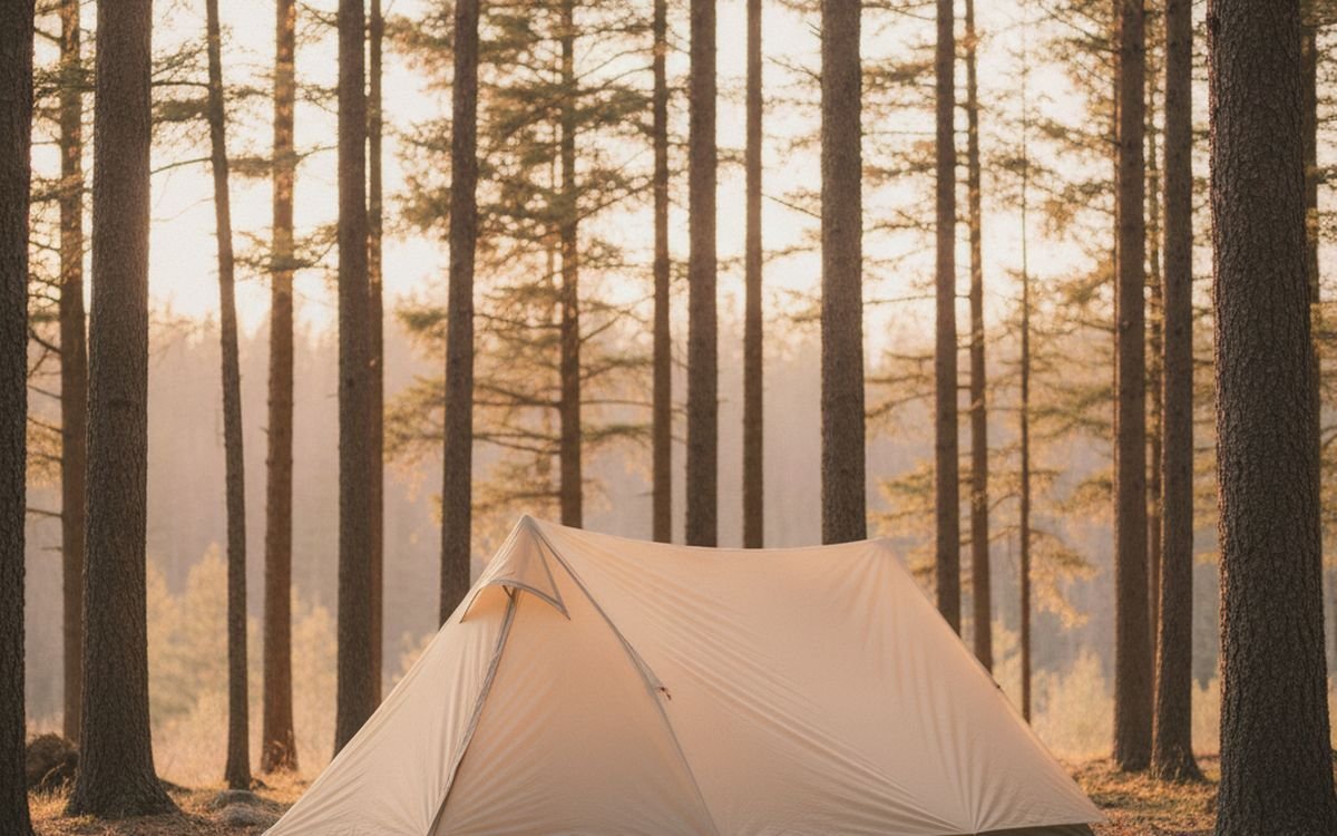 A three-season tent with a full-coverage fly