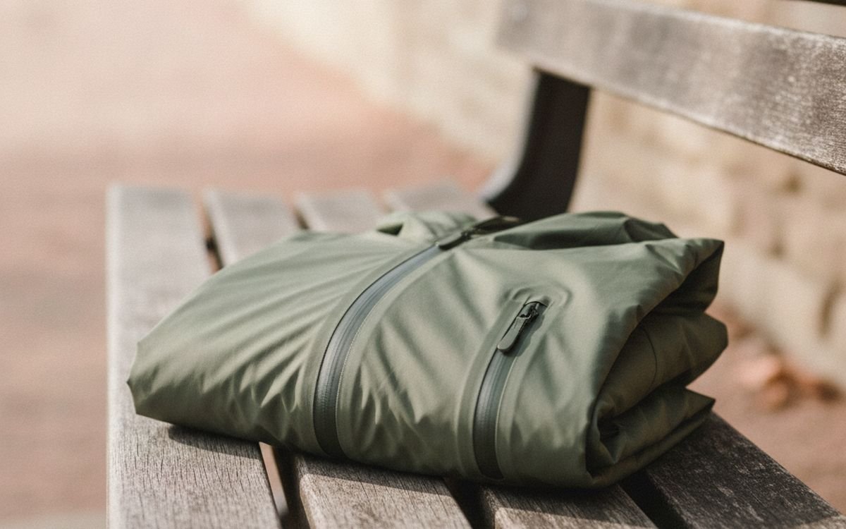 A proper waterproof jacket with taped seams