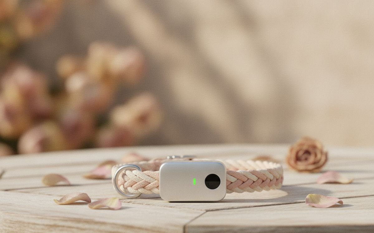 A GPS tracker, for outdoor animals
