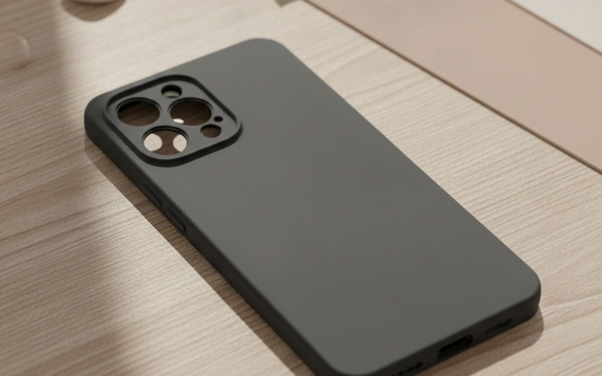 A case with raised edges and corner protection