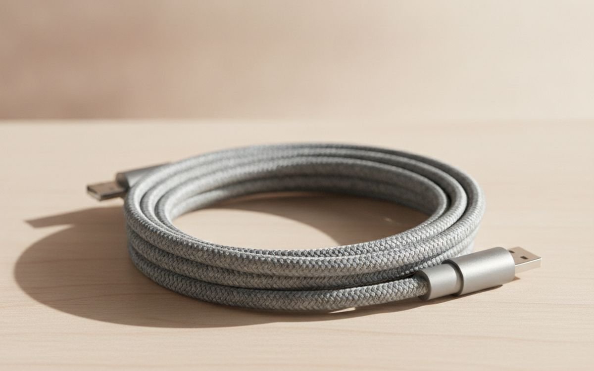 A braided USB-C cable, 2m