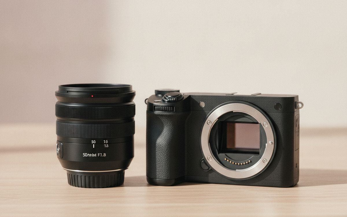 A 50mm or 35mm prime lens