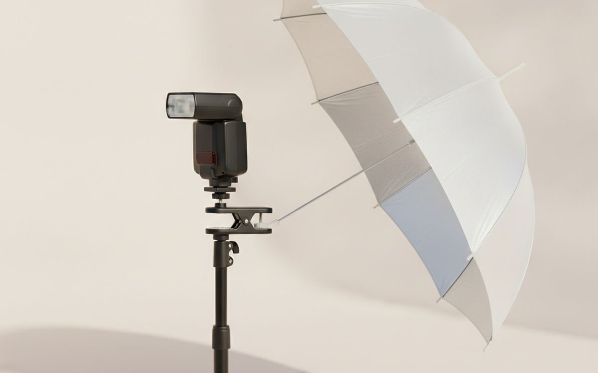 An off-camera flash and trigger
